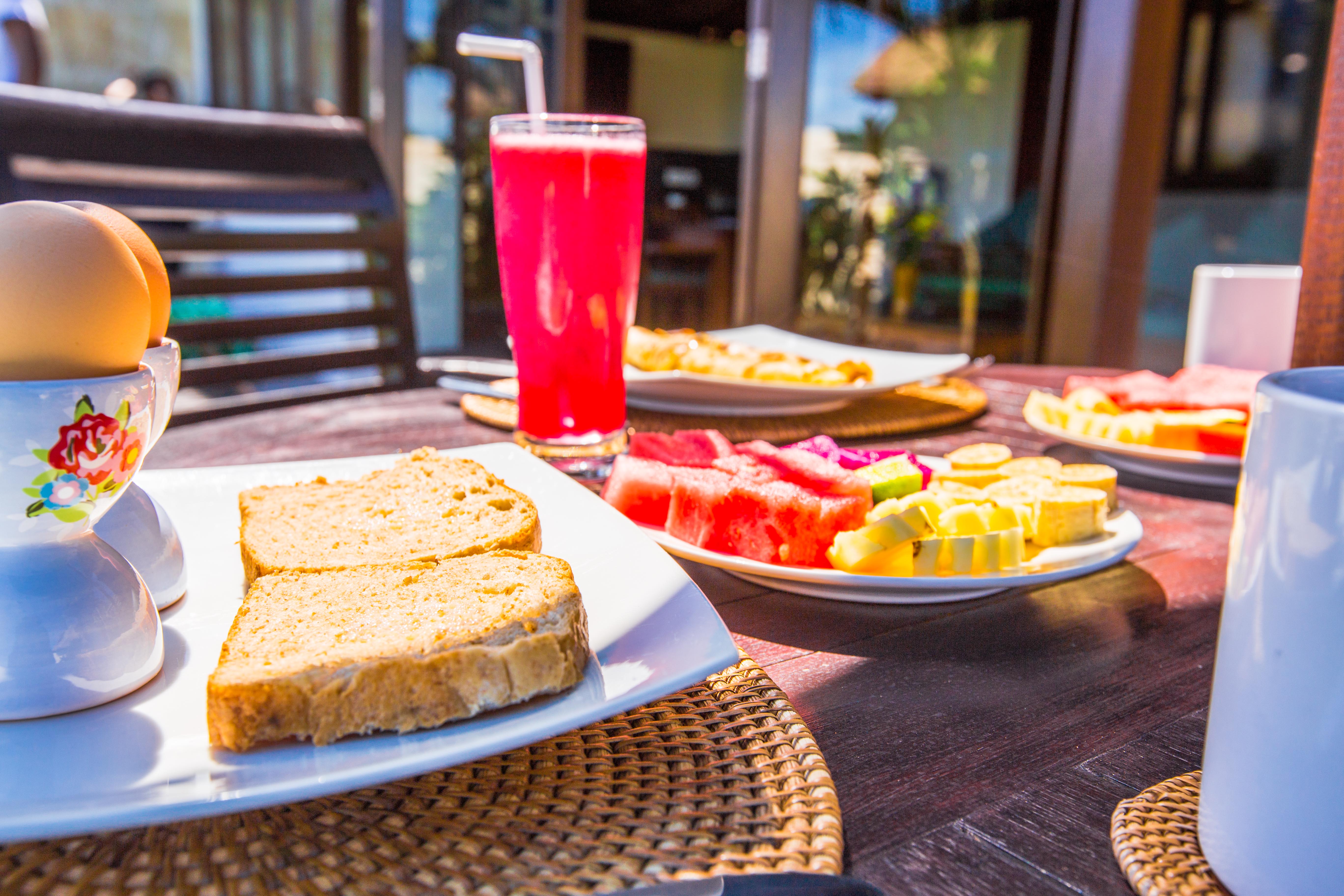 Breakfast served at Bali Harmony Villas